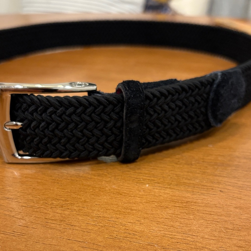 Beltology Black Woven Men's Belt 34-36 waist